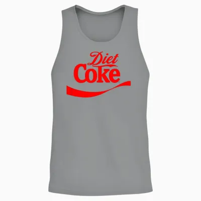 Coca-Cola Classic Diet Coke Red Label Unisex Tank Top - Sport Grey