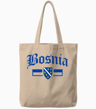 Bosnien Geschenk Flagge Bosnia Vintage Herzegowina Sarajevo Tote Bags - Natural