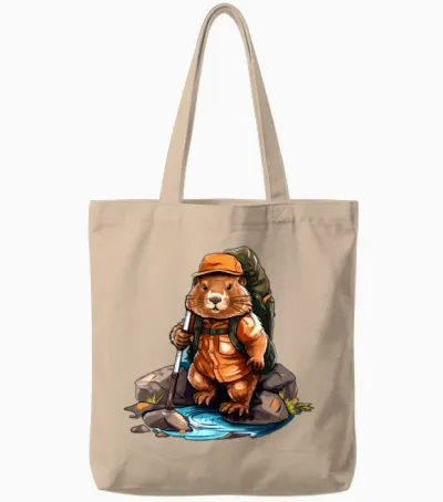 Beaver Hiking / Mountaineering Beaver Tote Bags - Natural