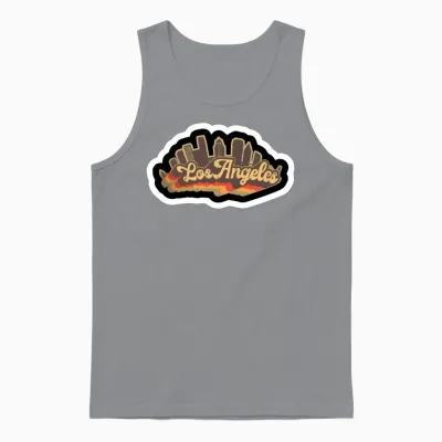 Retro Los Angeles Unisex Tank Top - Sport Grey