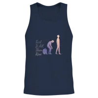 Fitness and Mental Health Gym & Lifting Unisex Tank Top - Navy – 2