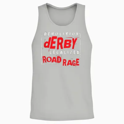 Demolition Derby Racing Car Crash Motorsports Amateur Unisex Tank Top - Ash