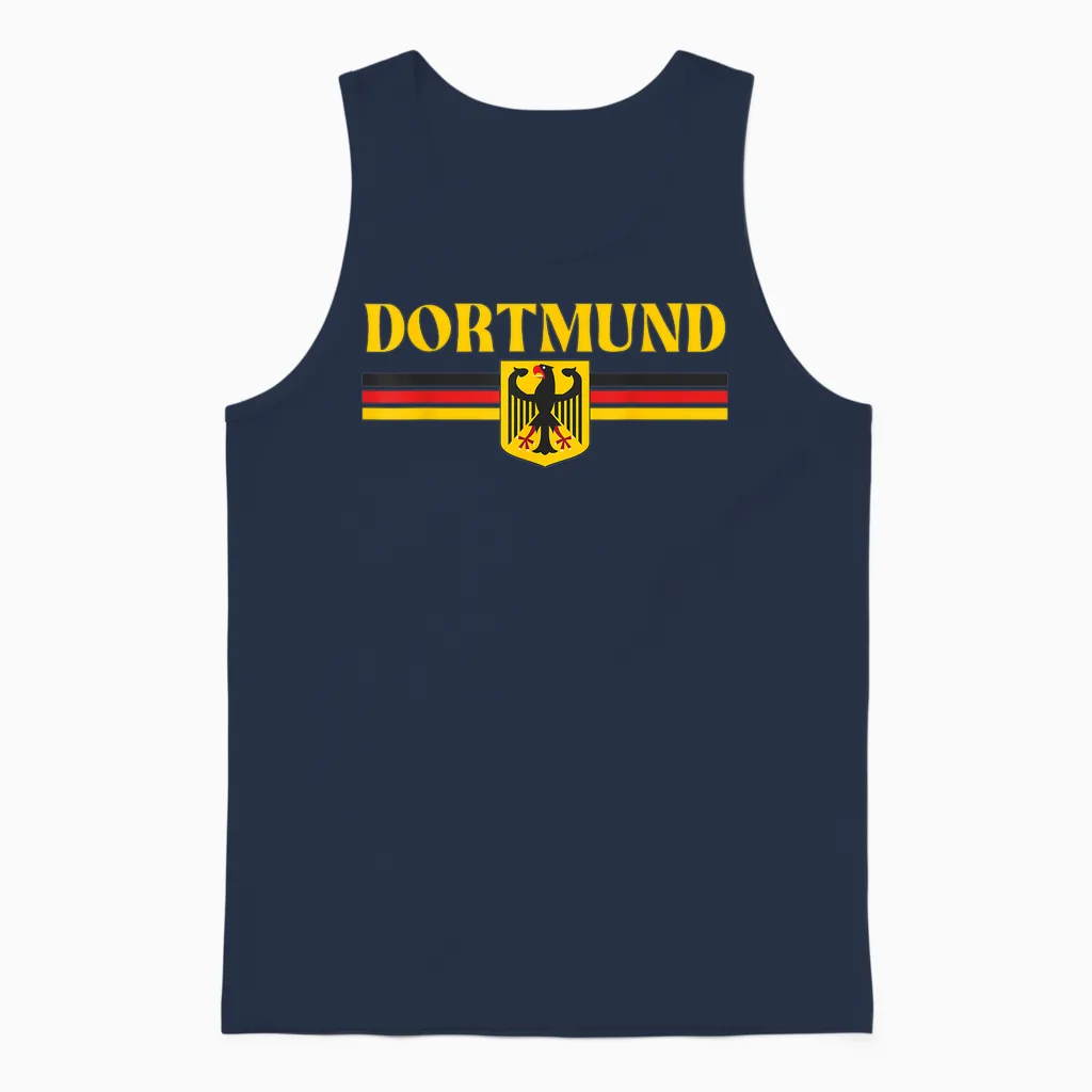 Dortmund Deutschland Flagge, Dortmund Unisex Tank Top in Navy