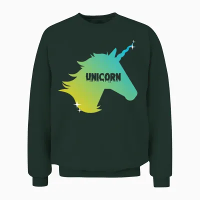 Unicorn Art Unisex Sweatshirt - Forest