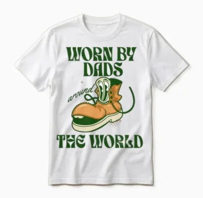 Dad Shoes Retro Unisex T-Shirt - White