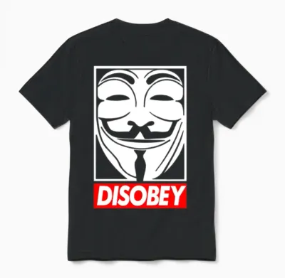 Disobey Unisex T-Shirt - Black