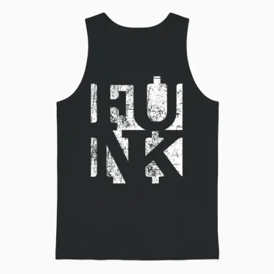 Funk Music Retro Unisex Tank Top - Black