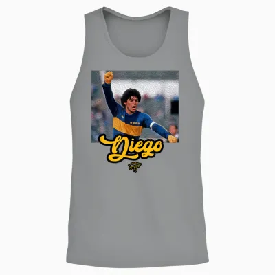 Maradona Boca Golf Unisex Tank Top - Sport Grey
