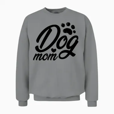Dog Mom Unisex Sweatshirt - Sport Grey