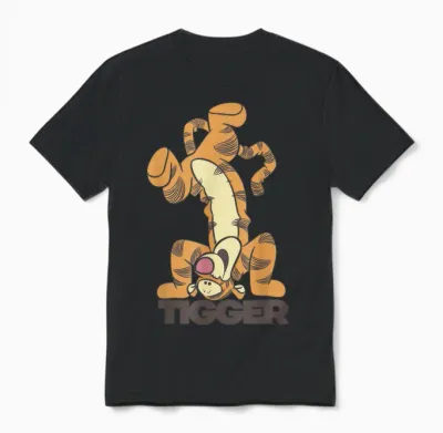 Disney Winnie the Pooh Bouncing Tigger Unisex T-Shirt - Black