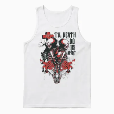 Till Death Do Us Apart Unisex Tank Top - White