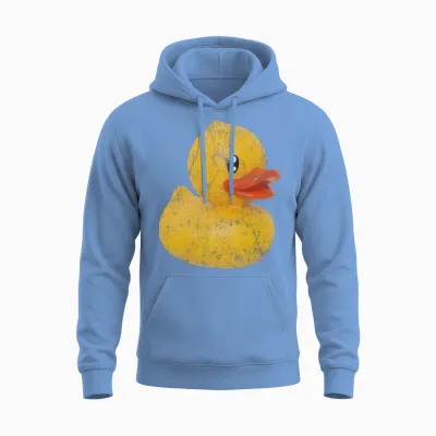 Rubber Duck Retro Unisex Hoodie - Carolina Blue
