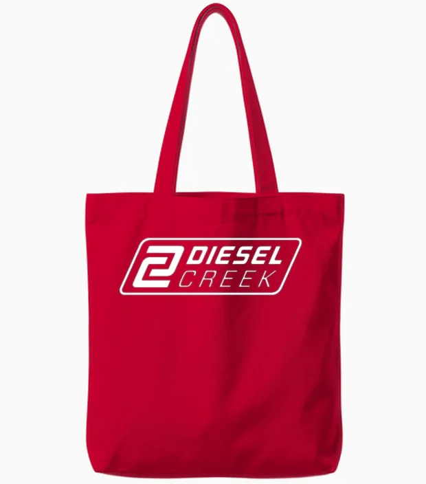 Diesel Creek Tote Bags in Red