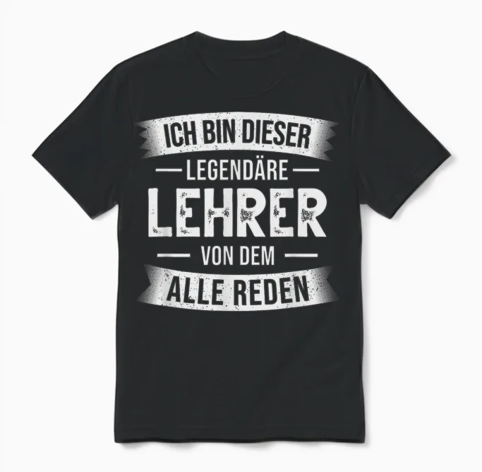Klassenlehrer Ich Bin Dieser Legendäre Lehrer Unisex T-Shirt in Black