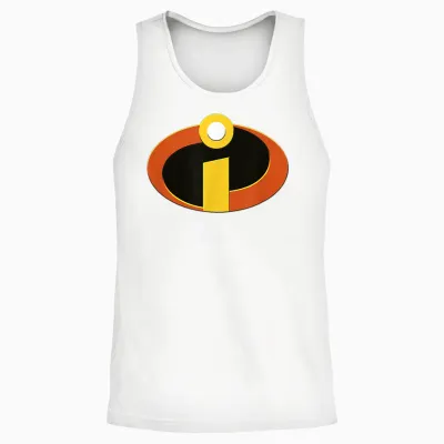 Disney Pixar Incredibles T-Shirt Halloween Costume, Red, S Unisex Tank Top - White