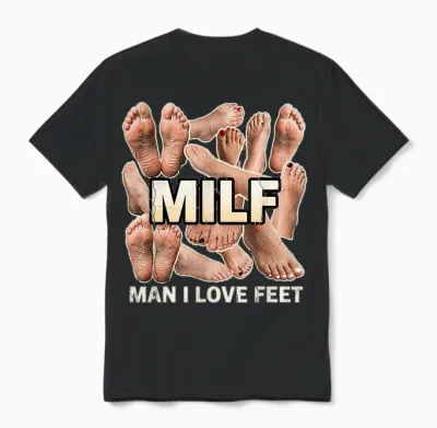 Lustiges Tshirt Fußfetisch Fuß Fetisch Gen Z Witzig Humor Unisex T-Shirt - Black