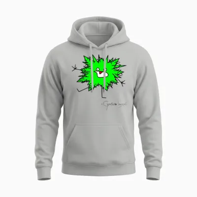 Woolly Beastie Freaks Out - Bestiolus Cerritus Unisex Hoodie - Ash