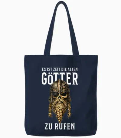 Es Ist Zeit Die Alten Götter Zu Rufen Tote Bags - Navy