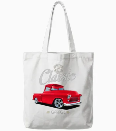Classic One Red 56 Tote Bags - White