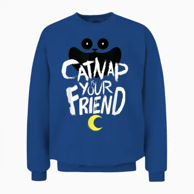 Poppy Playtime Catnap Ist Dein Freund Unisex Sweatshirt - Royal