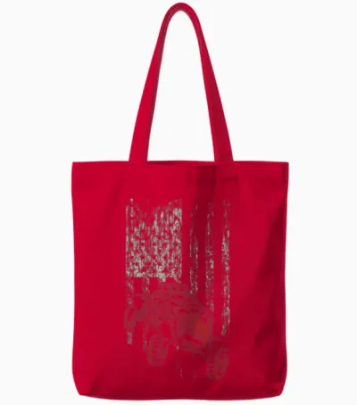 Dune Buggy Usa Grunge Tote Bags - Red