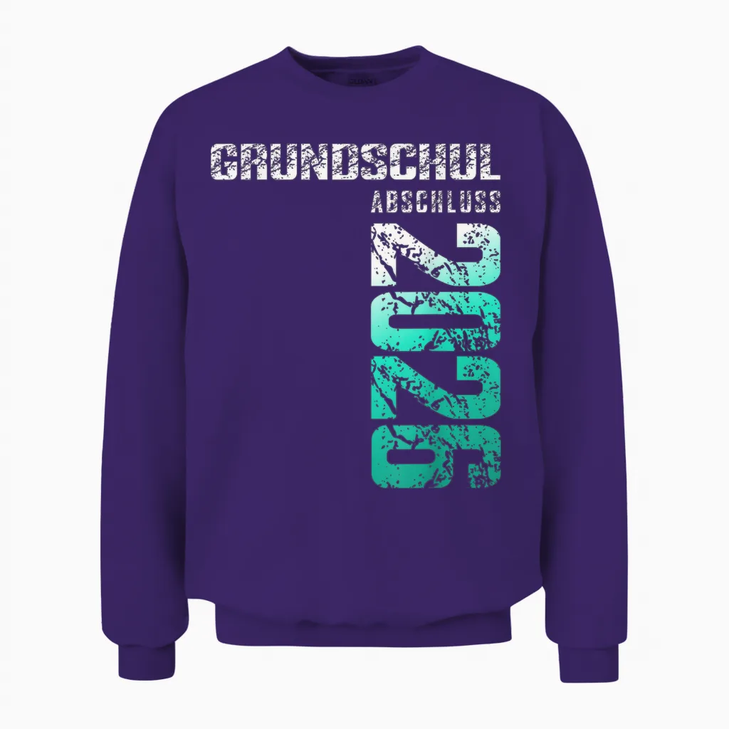 Grundschule Geschafft 2026 Grundschulabschluss Unisex Sweatshirt in Purple