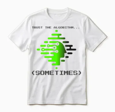 Trust the Algorithm... (sometimes) Unisex T-Shirt - White