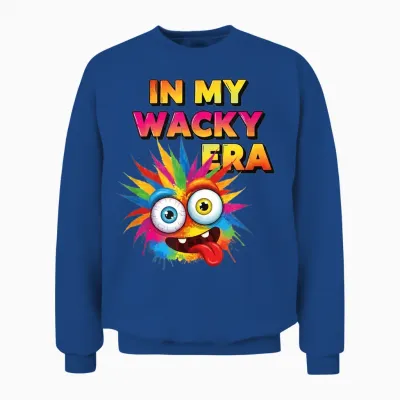 Wacky Costume Mismatch Day Outfit Unisex Sweatshirt - Royal