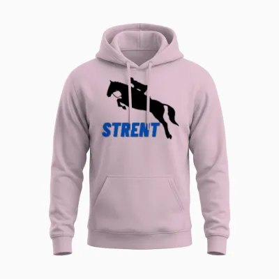 Design Logo Horse Unisex Hoodie - Light Pink