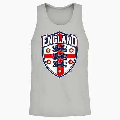 England Flag Shirts for Men Women Kids Patriotic England Unisex Tank Top - Ash