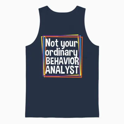 Funny Behavior Analyst Unisex Tank Top - Navy