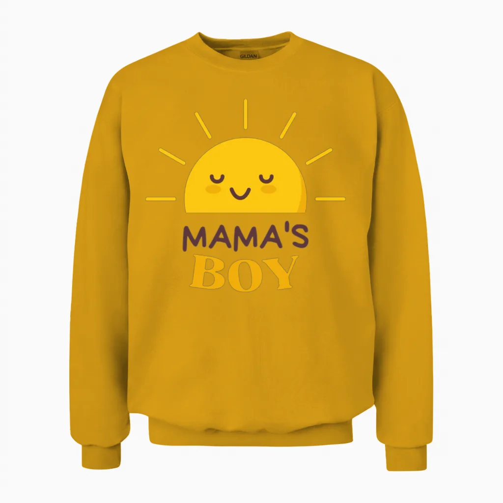 Mamas Boy - Mom Unisex Sweatshirt in Gold