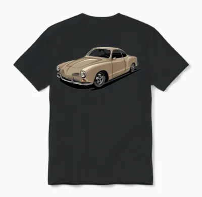 Karmann Vintage Car Unisex T-Shirt - Black
