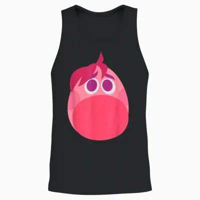Disney Pixar Inside Out 2 Embarrassment Big Head Logo Unisex Tank Top - Black