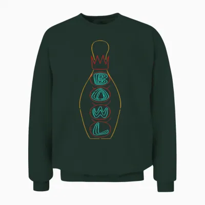 Bowling Pin Big Lebowski Unisex Sweatshirt - Forest