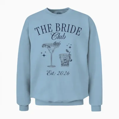 Bachelorette-Party Der Bride Club, Est 2026 Bride Unisex Sweatshirt - Light Blue