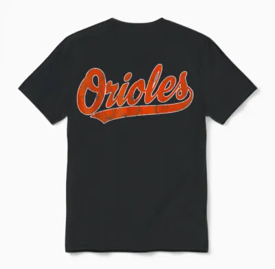Retro Oriole Vintage Unisex T-Shirt - Black