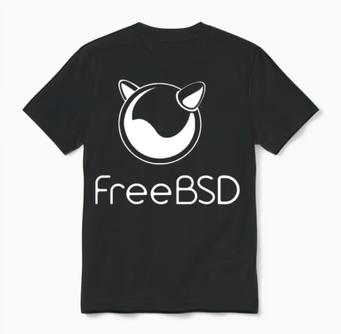 Freebsd Unisex T-Shirt in Black