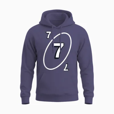 Carte Uno 7 Unisex Hoodie - Heather Sport Dark Navy