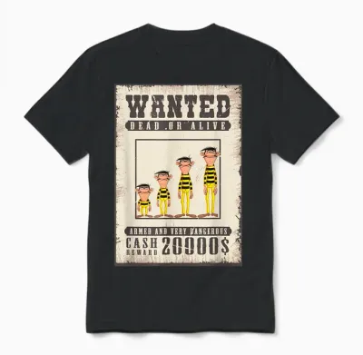 Dalton Wanted Unisex T-Shirt - Black