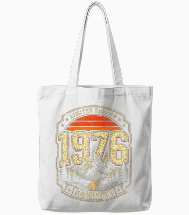 50. Geburtstag Mann Frau 50 Jahre 1976 Deko Geschenk Lustig Tote Bags in White