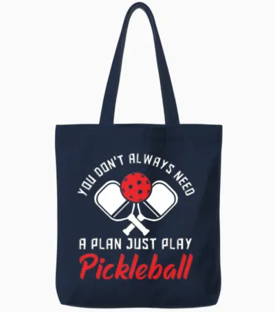 Funny Pickleball Gift Tote Bags - Navy