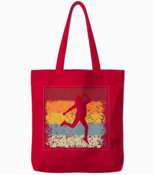 Singer Retro Tote Bags in Red