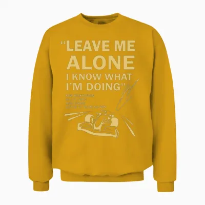 Kimi Raikkonen - F1 - I Know What I' Doing T-Shi Unisex Sweatshirt - Gold