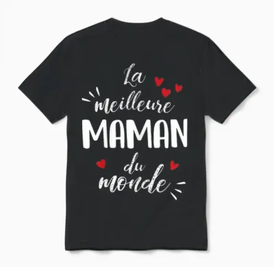 World's Best Mom Super Gift Mother's Day T-Shirt, Black Unisex T-Shirt - Black