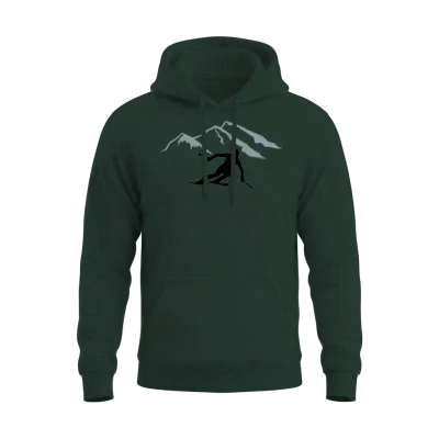 Skiing Unisex Hoodie - Forest