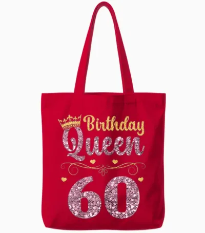 60. Königin Geburtstag 60 Jahre 60 Jahre 60 Tote Bags - Red