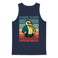 Quack Quack Madafakas Ducks Duck Rubber Duck Funny Unisex Tank Top - Navy – 1