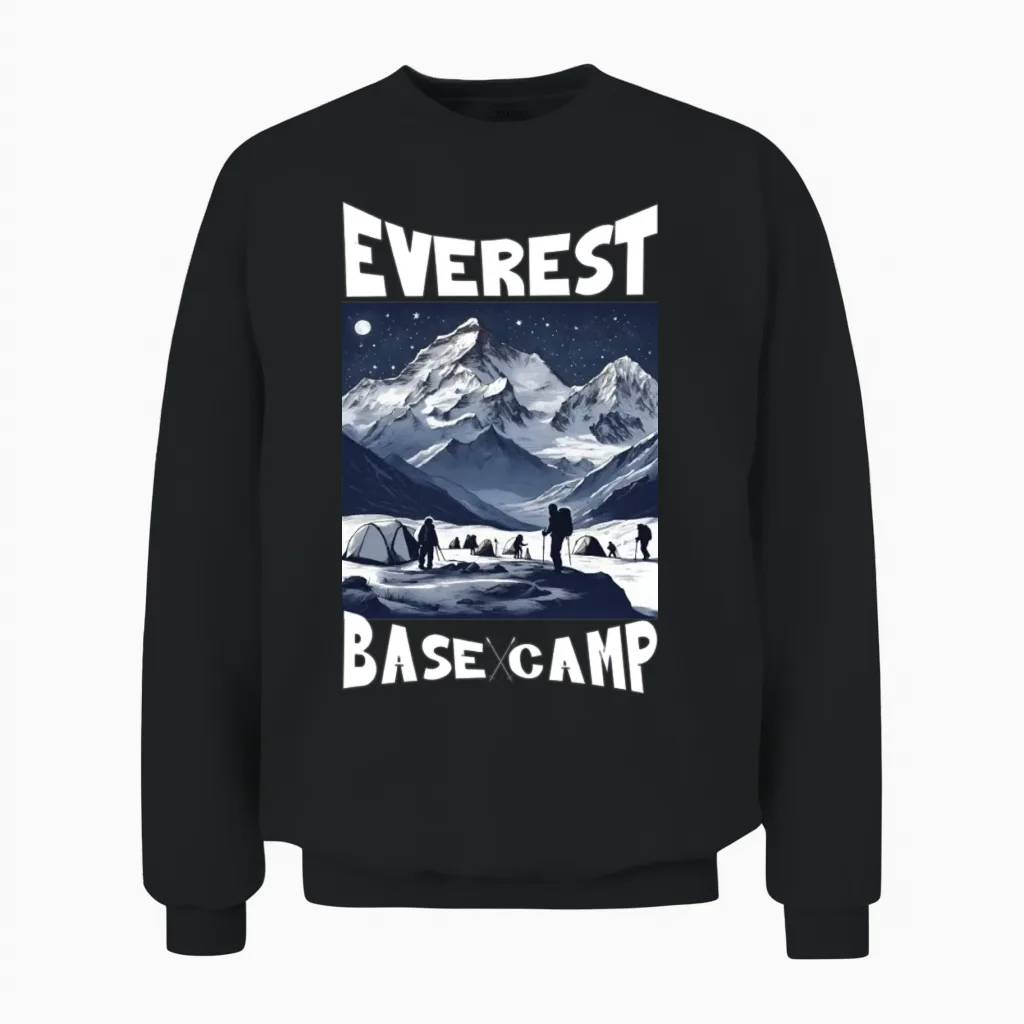 Everest Base Camp Adventure - Travel Unisex Sweatshirt in Black
