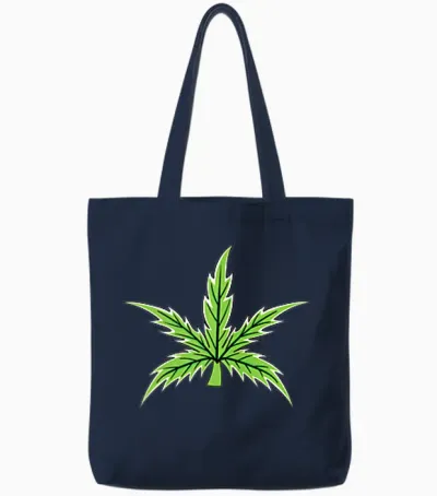 420 Weed Cannabis Tshirt Marihuana Hanfblatt Legaliseed Tote Bags - Navy